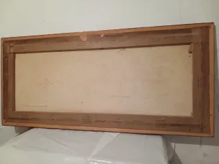 Cuadro grande spray pareja noche 112x52cm