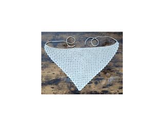 Bandana o pañuelo para el cabello tejida a crochet