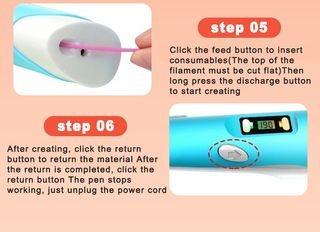 LÁPIZ 3D + 110 METROS DE FILAMENTO PLA
