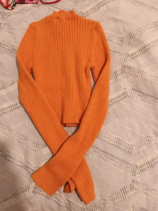 Jersey Zara naranja talla única