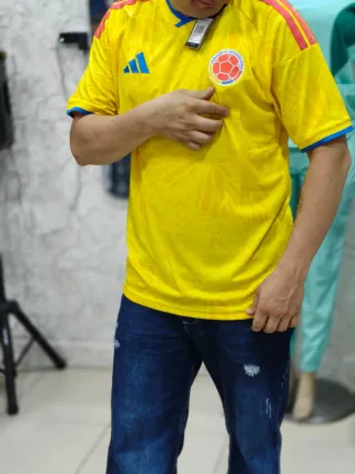 Camiseta Colombia Adidas Hombre Amarilla