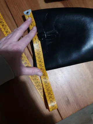 Stivali in pelle neri, taglia 37