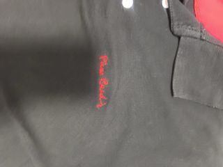 Polo Pierre Cardin Negro y Rojo