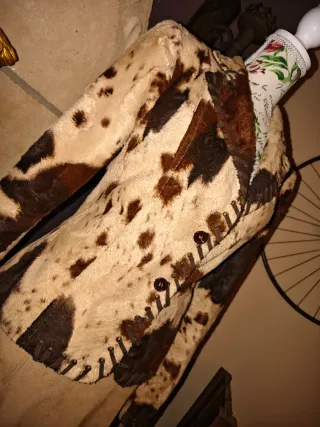 CHAQUETA EFECTO PIEL POTRO BLANCO