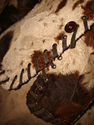 CHAQUETA EFECTO PIEL POTRO BLANCO