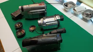 3 videocamere per pezzi di ricambio