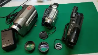 3 videocamere per pezzi di ricambio
