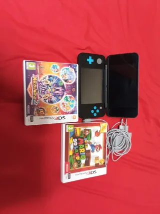Nintendo 2DS XL Nero e Blu + Giochi