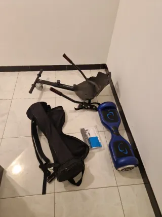 Hoverboard con asiento y mochila