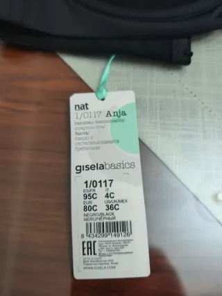 Sujetador Gisela multiposición negro