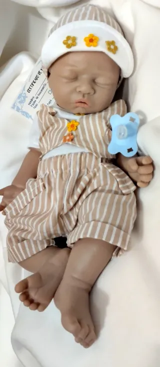 Bebé Reborn Silicona Completa Niño 44cm