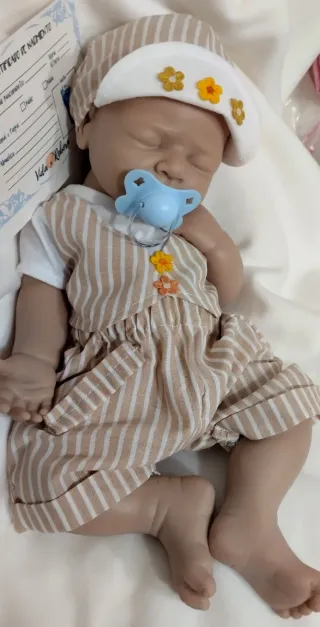 Bebé Reborn Silicona Completa Niño 44cm