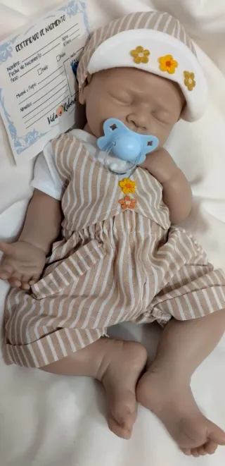 Bebé Reborn Silicona Completa Niño 44cm