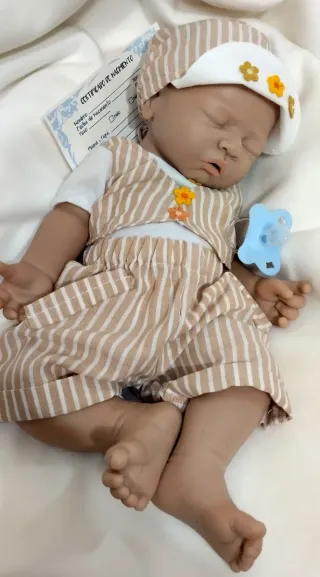 Bebé Reborn Silicona Completa Niño 44cm