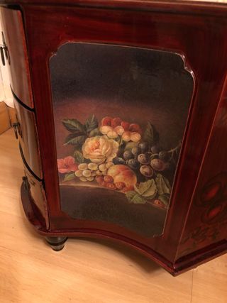Mueble joyero con 3 cajones pintado