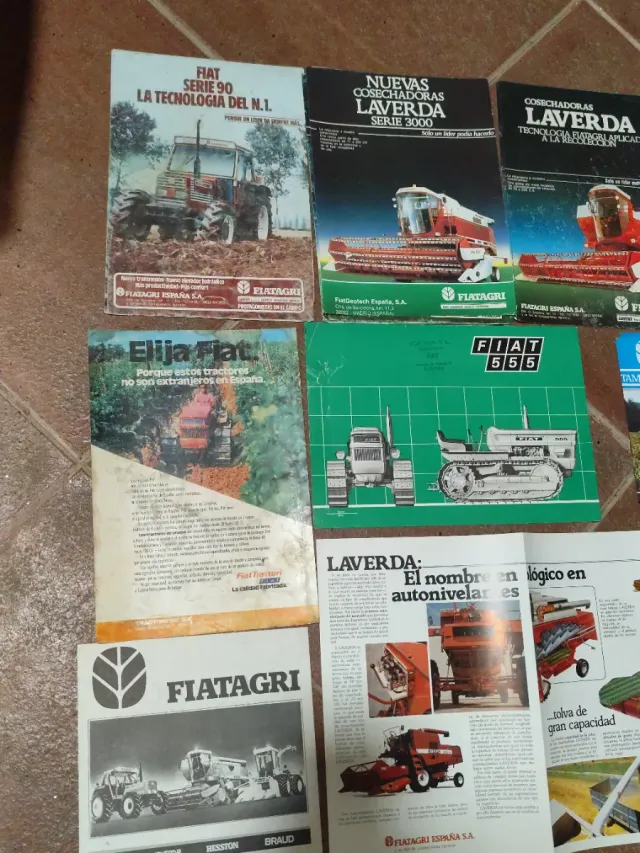 Folletos antiguos  tractor Fiatagri