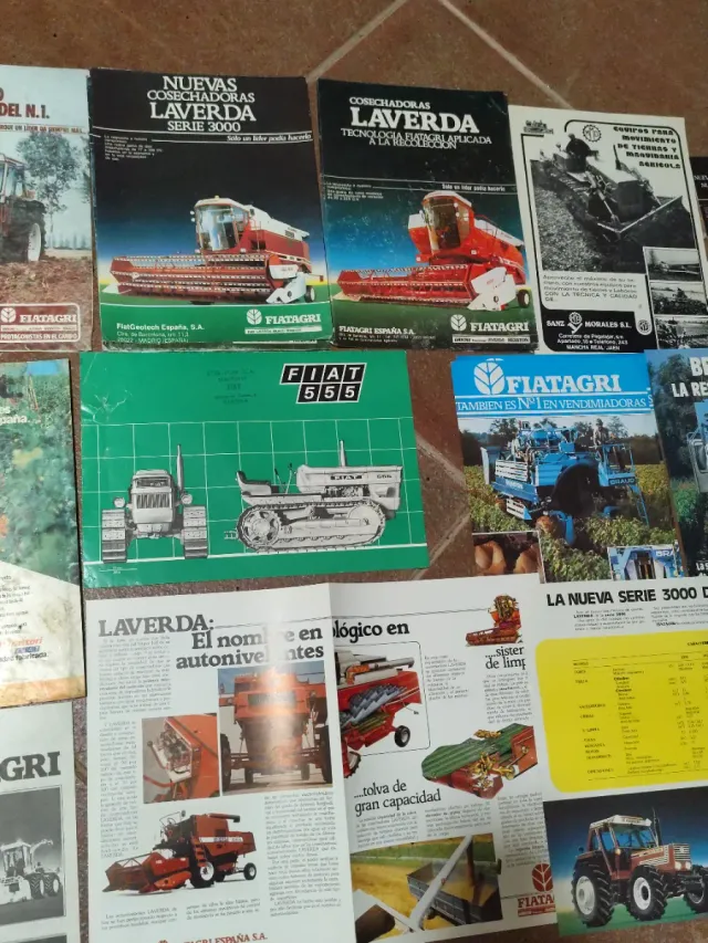 Folletos antiguos  tractor Fiatagri