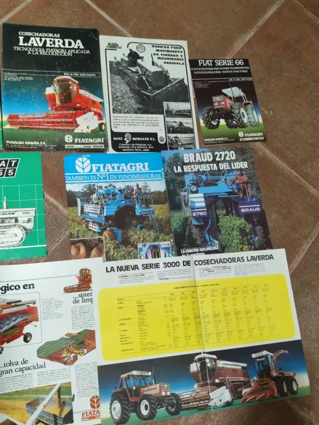 Folletos antiguos  tractor Fiatagri