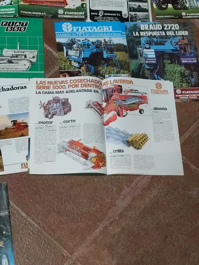 Folletos antiguos  tractor Fiatagri