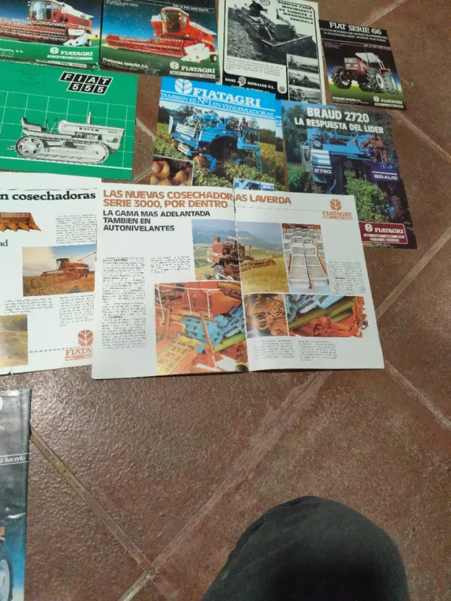 Folletos antiguos  tractor Fiatagri