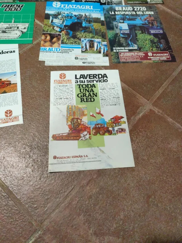 Folletos antiguos  tractor Fiatagri