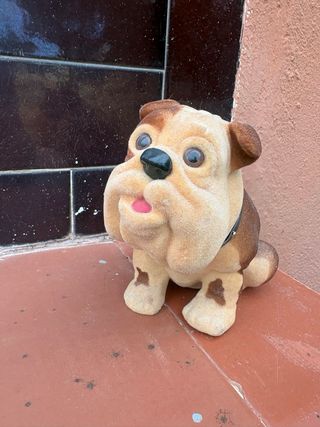 Figura Bulldog Antiguo Coche