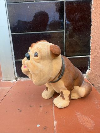 Figura Bulldog Antiguo Coche