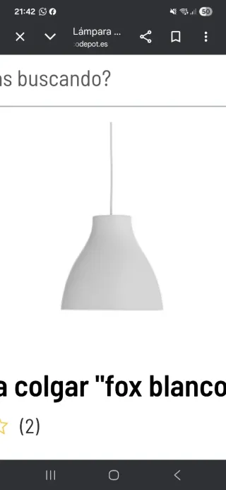 Lámpara colgante  blanco son de ikea