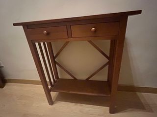 Conjunto recibidor madera