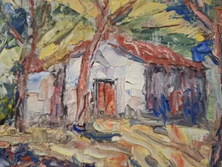 Óleo sobre lienzo original Pedro Olivares años 70