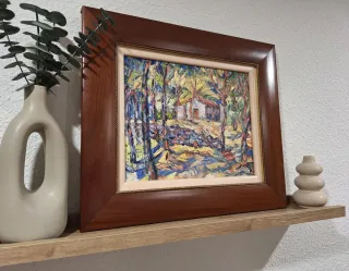 Óleo sobre lienzo original Pedro Olivares años 70