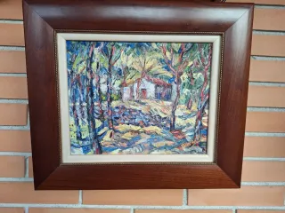 Óleo sobre lienzo original Pedro Olivares años 70