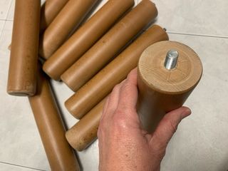 Patas de madera para somier (10 unidades)