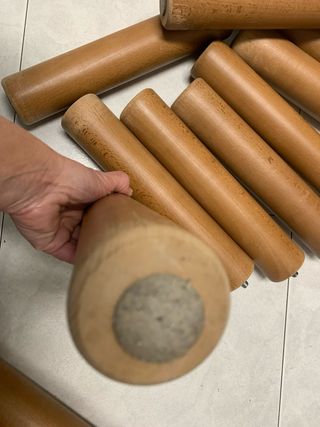 Patas de madera para somier (10 unidades)