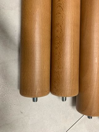 Patas de madera para somier (10 unidades)