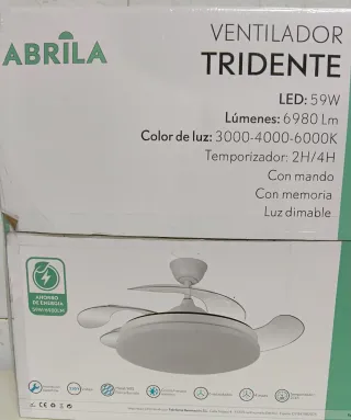 Ventilador Techo Fabri Lamp DC Motor 6 Velocidades