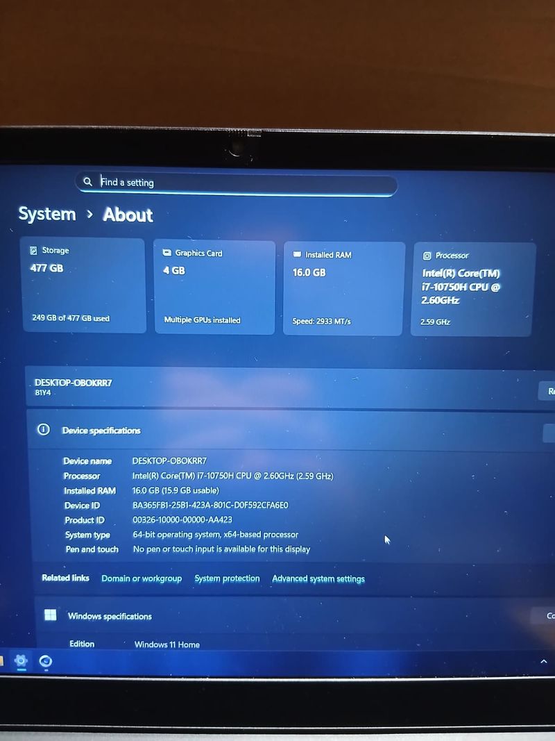 Portátil Lenovo IdeaPad Gaming 3 Negro/Azul afbeelding 7