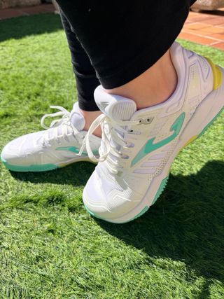 Zapatillas Padel Joma Mujer Blancas Turquesa