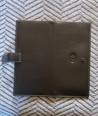 Cartera piel para talonario y tarjetas