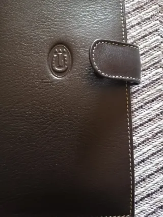 Cartera piel para talonario y tarjetas