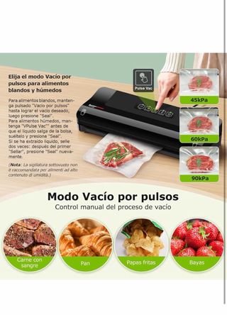 Máquina envasadora al vacío + bolsas