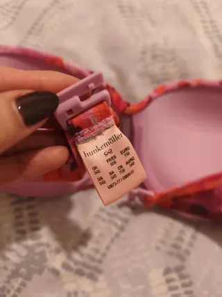 Bañador Zara floral rosa