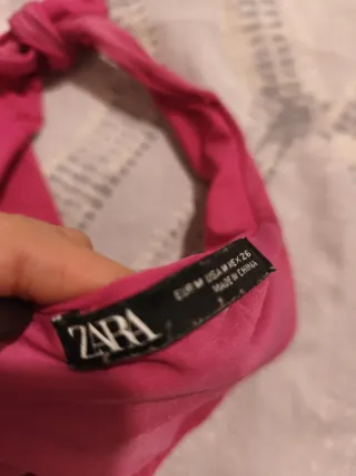 Bañador Zara floral rosa