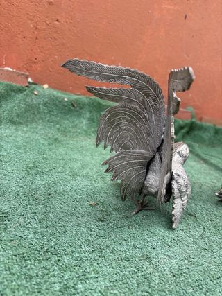 Pareja Gallos Antiguos de Pelea