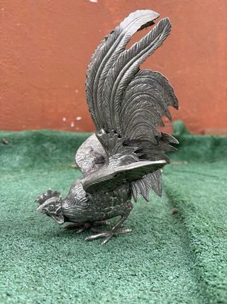 Pareja Gallos Antiguos de Pelea