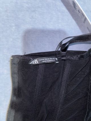 Corsé negro Zara sin estrenar Talla M
