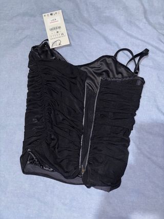 Corsé negro Zara sin estrenar Talla M