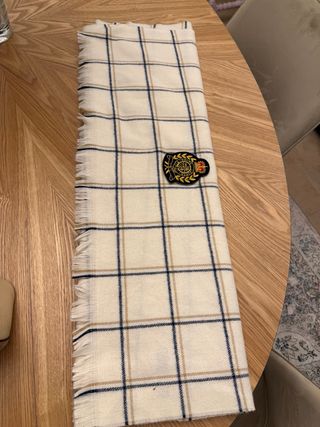 Pashmina Ralph Lauren Cuadros Beige Azul