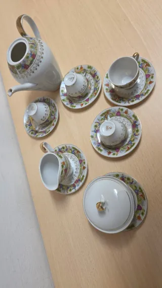 Set Tazzine Porcellana Decorate