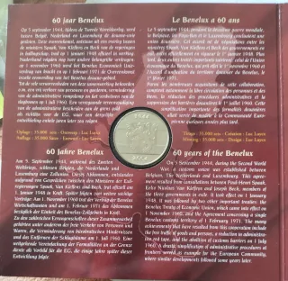 Euroset monedas conmemorativo Benelux 2004